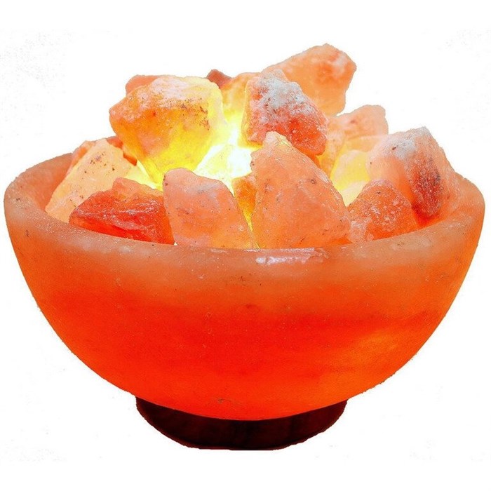 Соляная лампа«Чаша с камнями» (3-4 кг) - фото 5008